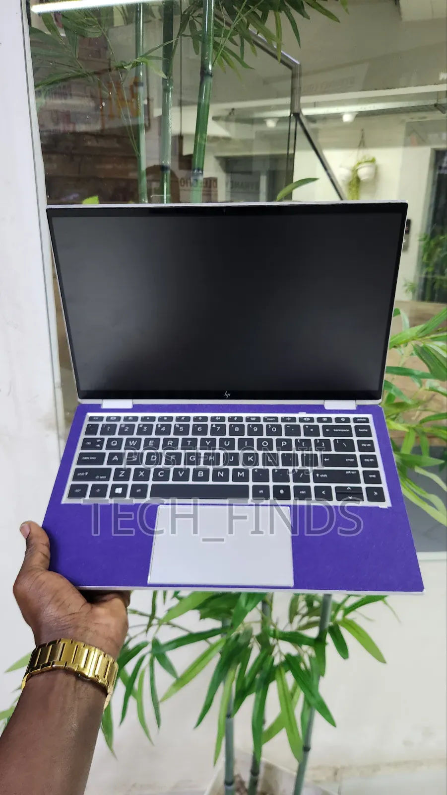 Purple Textured Decorative Laptop Skin