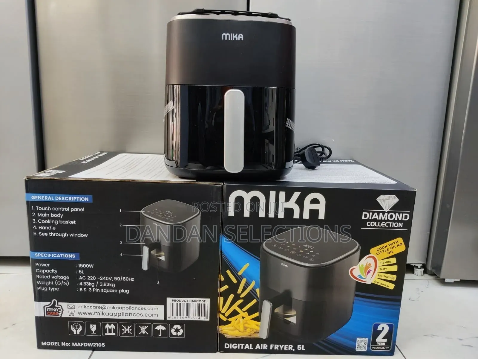 Mika Air Fryer Digital 5L