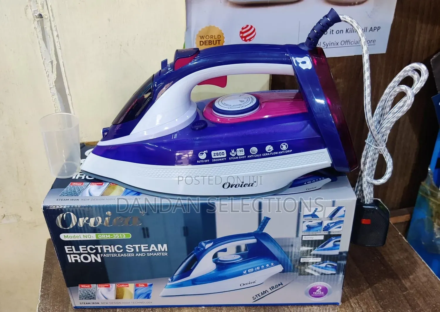 Orvica HEAVY DUTY Commercial Steam Iron