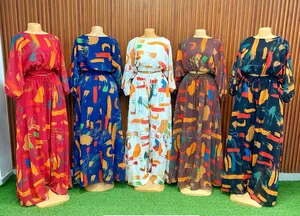 Ladies Multi Coloured Two Piece Skirt Suit