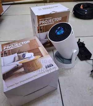 HY300 ProMax Smart HD Mini Projector – Portable Rechargeable LED