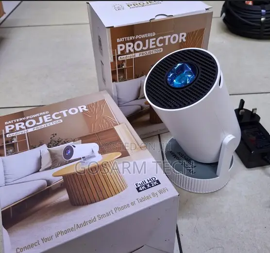 HY300 ProMax Smart HD Mini Projector – Portable Rechargeable LED