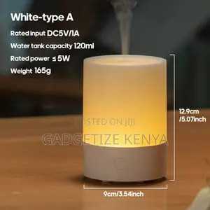 120ml Colorful Essential Oil White Base Diffuser