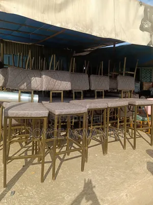 Luxury High Bar Chairs, Grey Colour