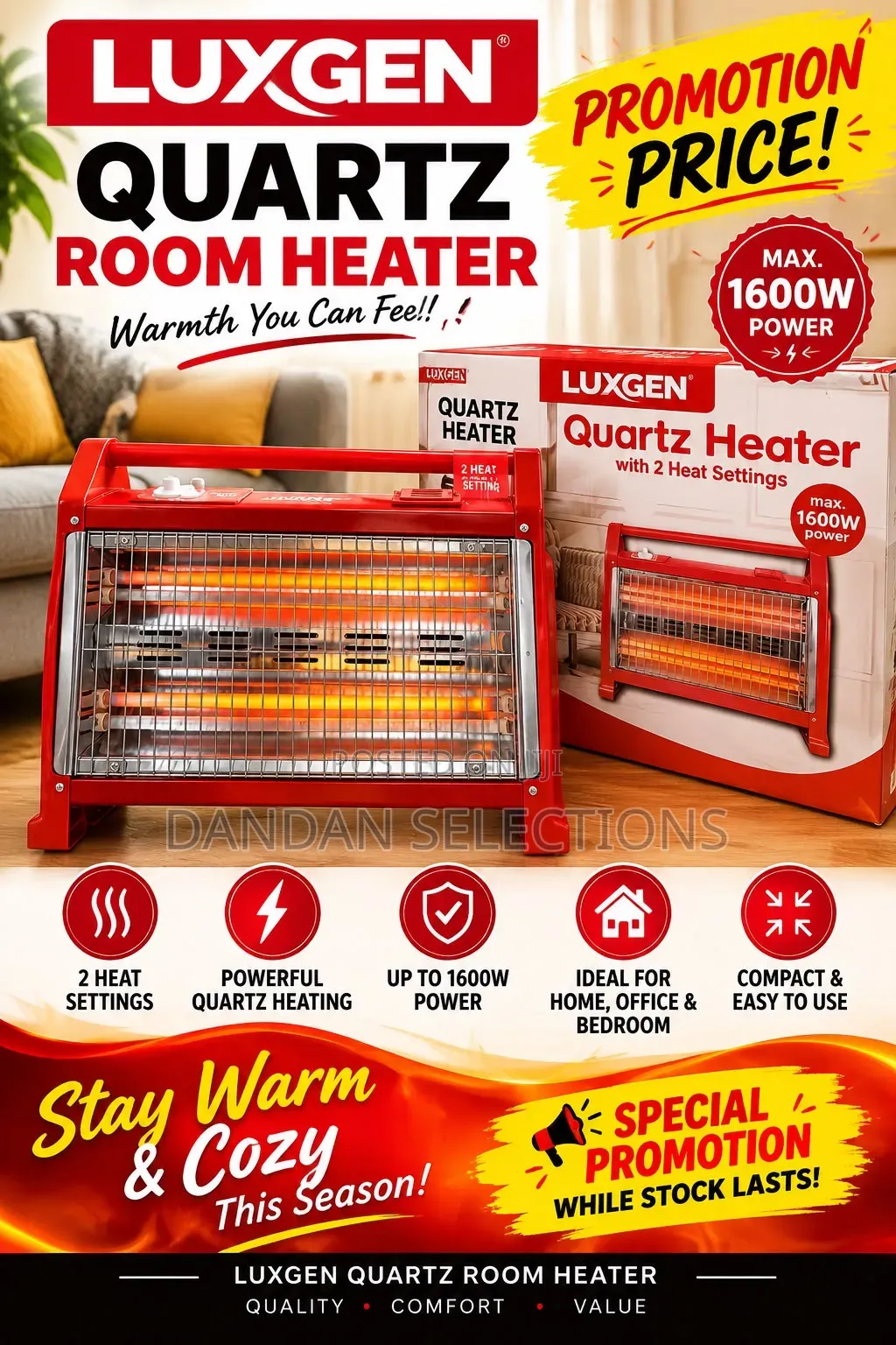 Luxgen Quartz Room Heater