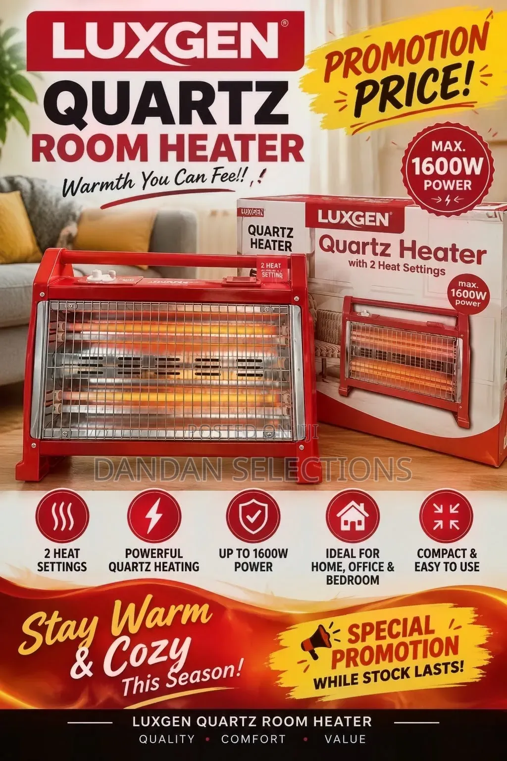 Luxgen Quartz Room Heater