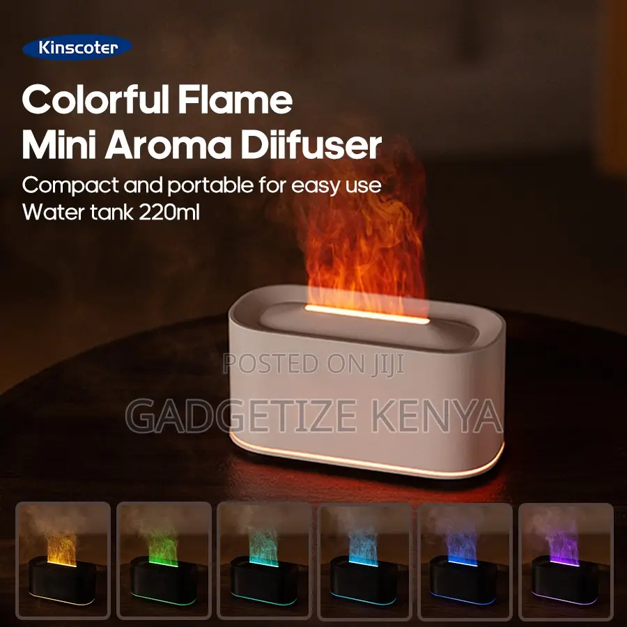 220ml Multicolor Flame Aromatherapy Diffuser