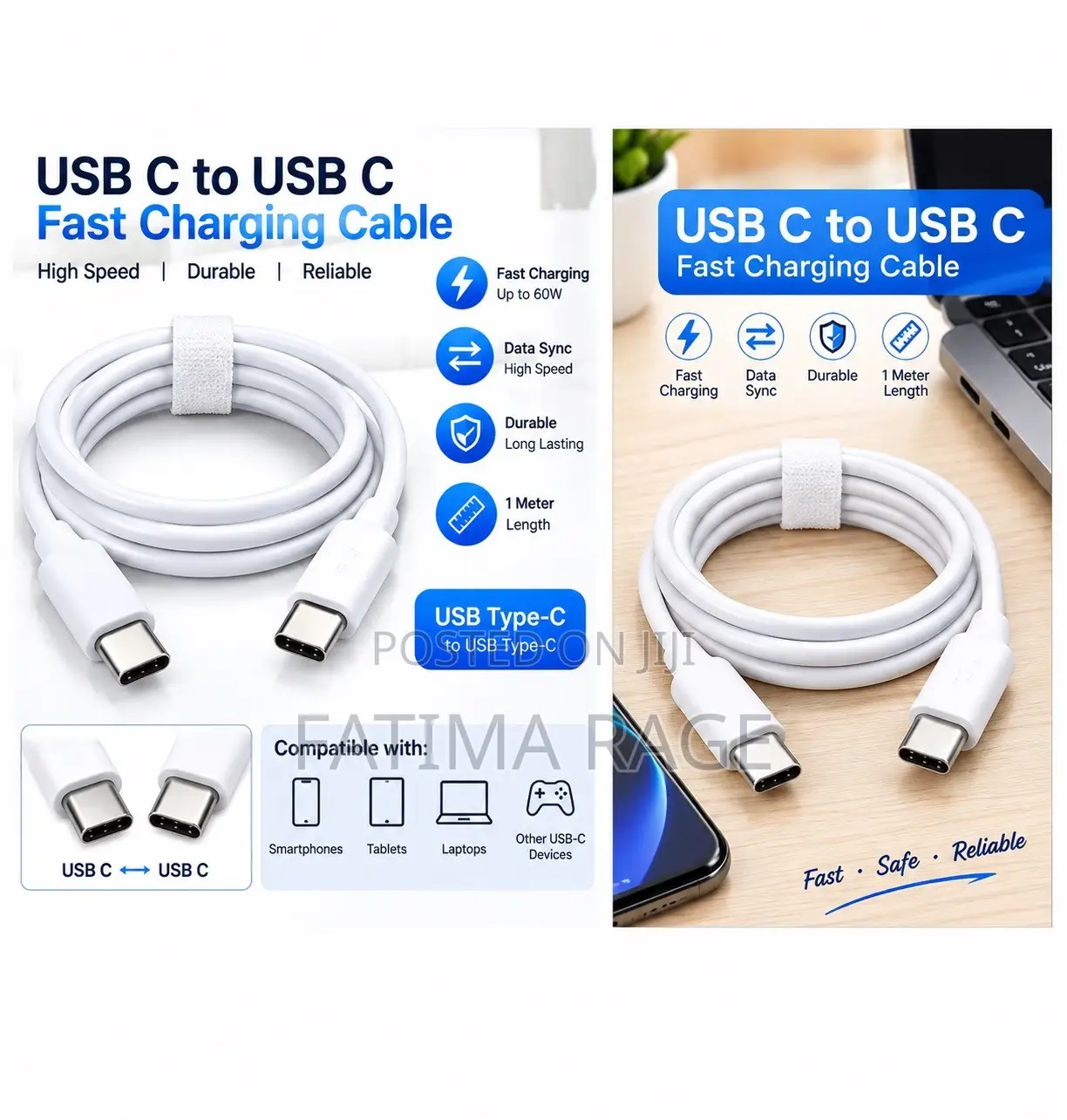 Fast Charging Type-C USB Cable – Brand New