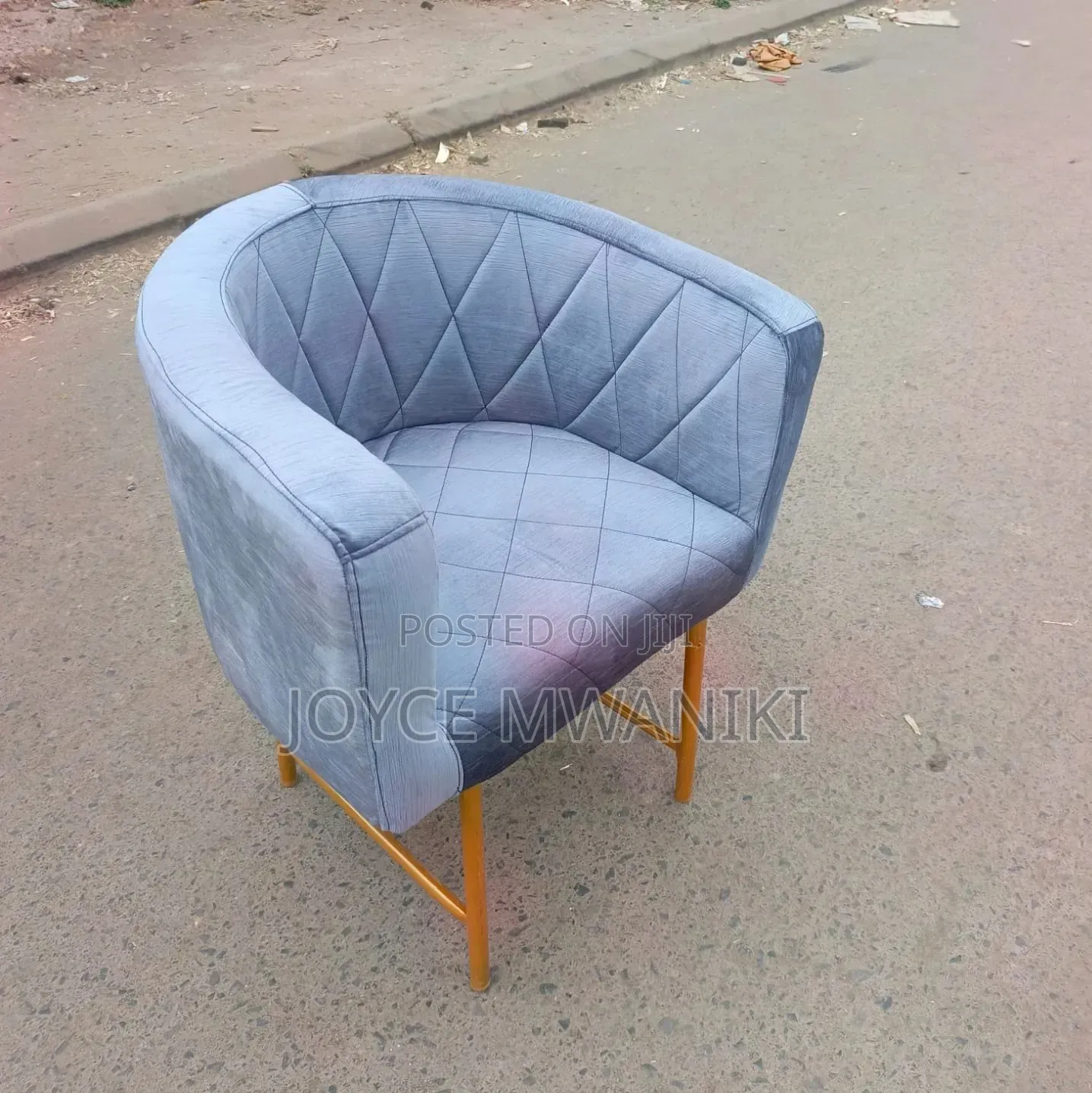 Grey Manicure or Styling Seat,.