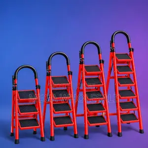 2,3,4 5 Step Folding Ladder Commercial for Facility Maintenance