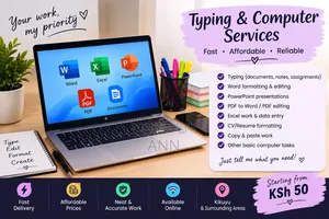 Typing Computer Services- At Affordable Prices