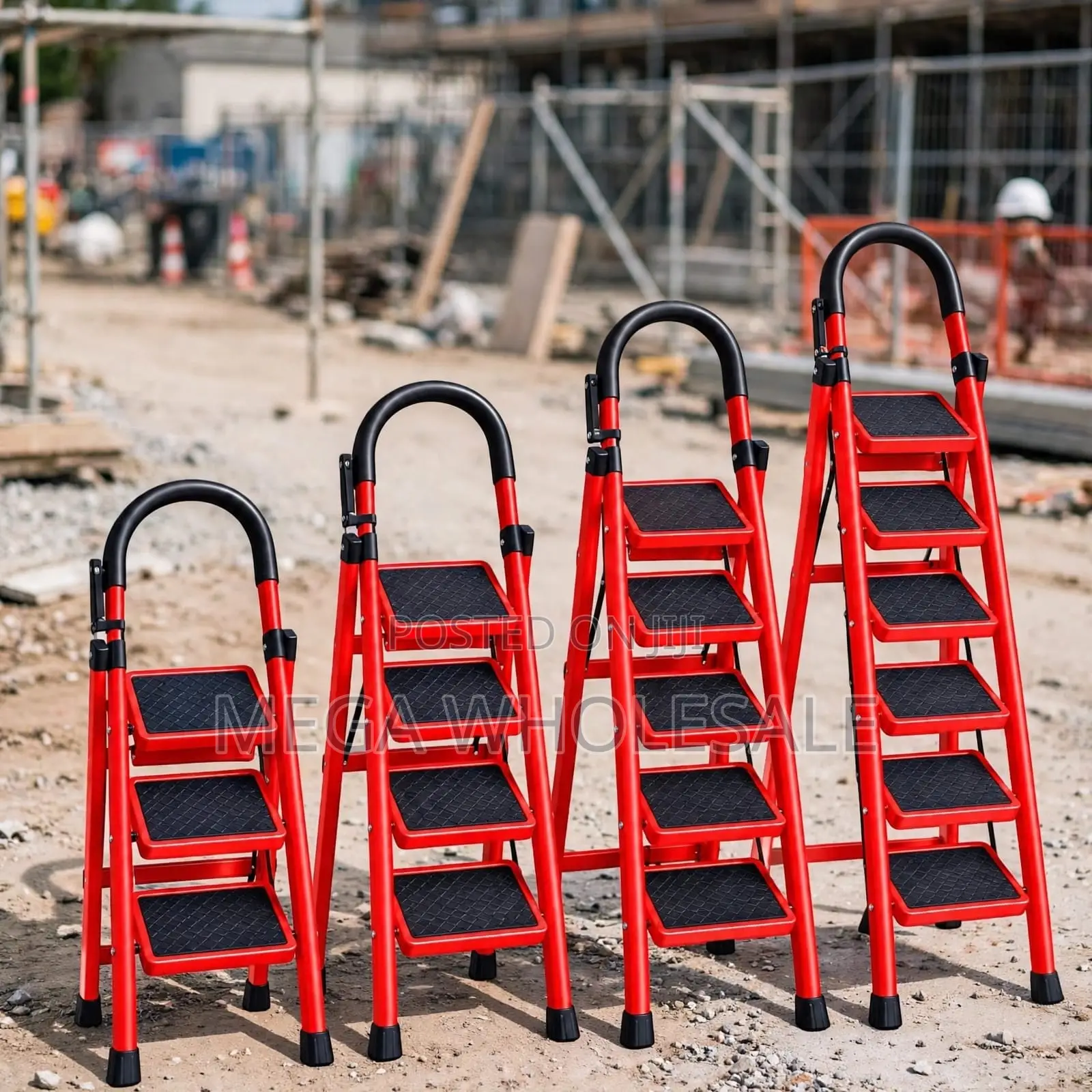 2,3,4 5 Step Folding Ladder Slip Resistant for Kitchen Access