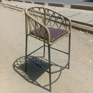 Wooven Rattan High Bar Chair