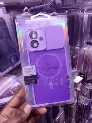 Samsung Galaxy S26 Edge Purple Translucent Case With Built-in MagSafe