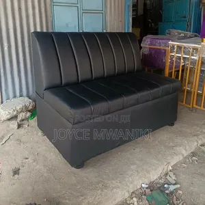 Black Cosy 2 Seater Restaurant Couch