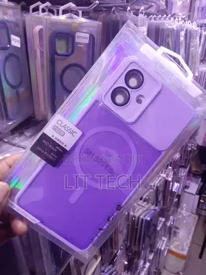 Samsung Galaxy S26 Edge Purple Translucent Case With Built-in MagSafe