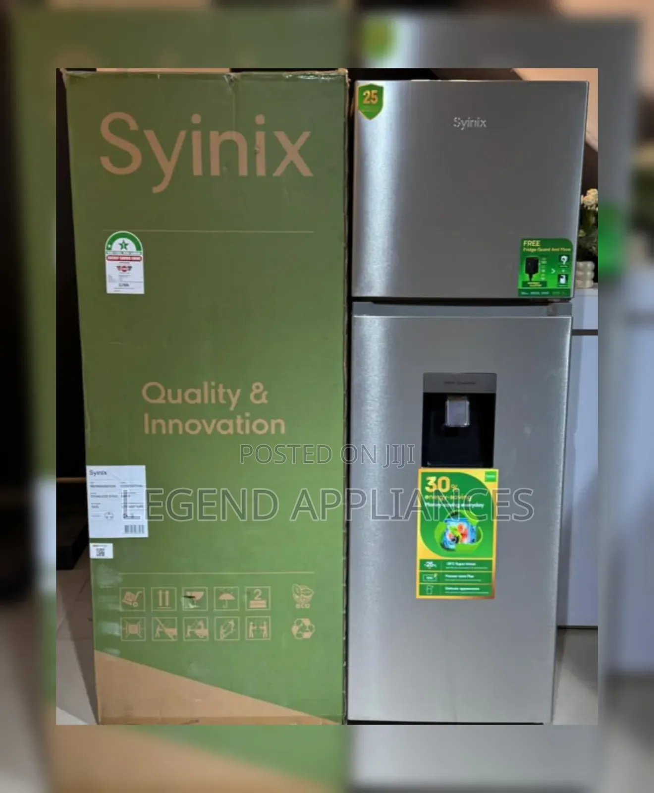 Syinix 210 Litres Fridge With Dispenser