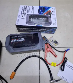 Euromax EMK3 Heavy-Duty Multifunctional JumpStarter Kit With Air Pump
