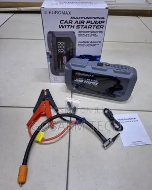 Euromax Car Jump Starter Kit With Tyre Inflator – Portable Emergency