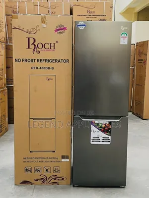 Roch 330L No Frost Double Door Fridge With Bottom Load Freezer