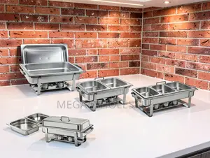 Elegant Table Setup 11L Stainless Steel Triple Chafing Dish