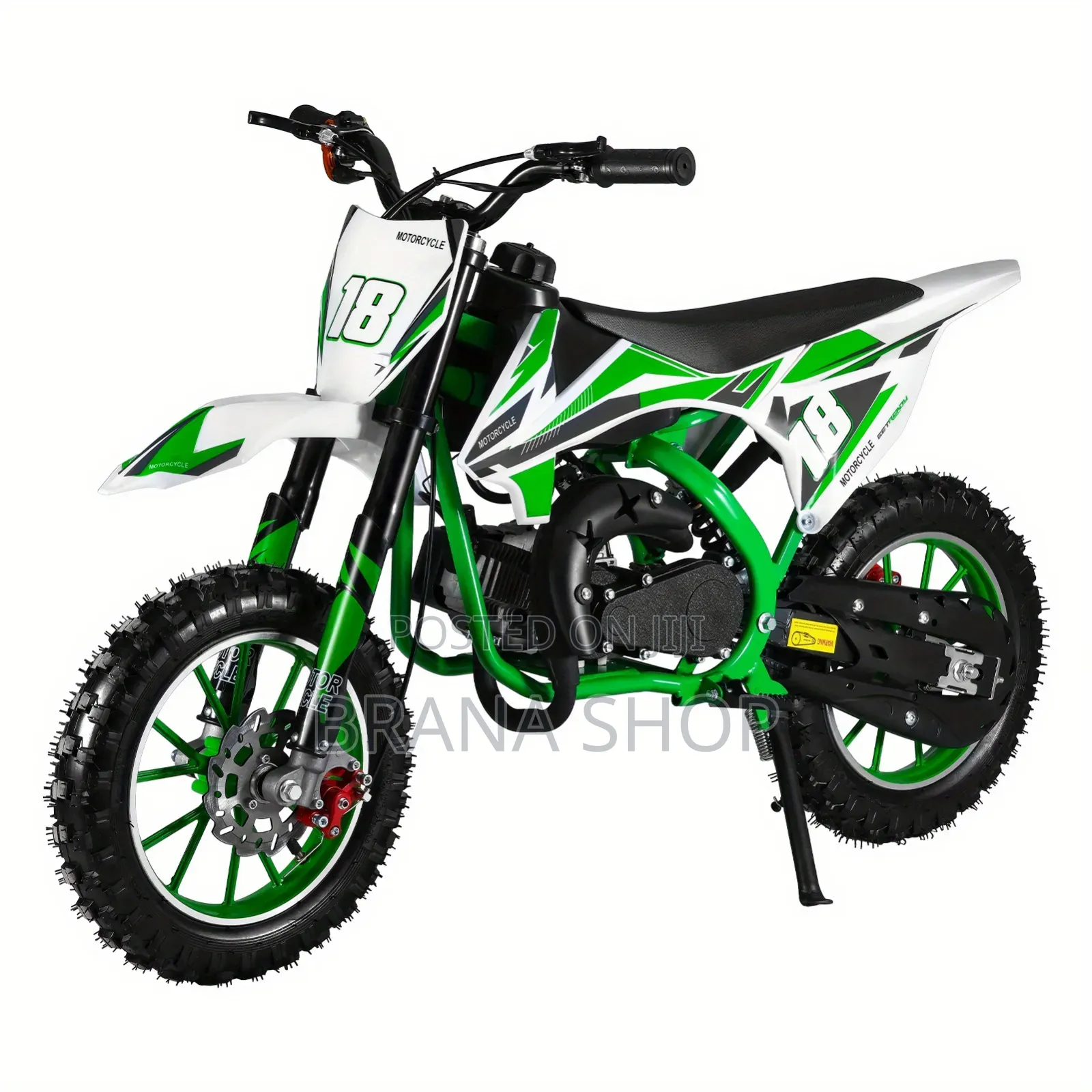 **CRF 450RX Style Green Electric Dirt Bike for Kids – 36V 500W **