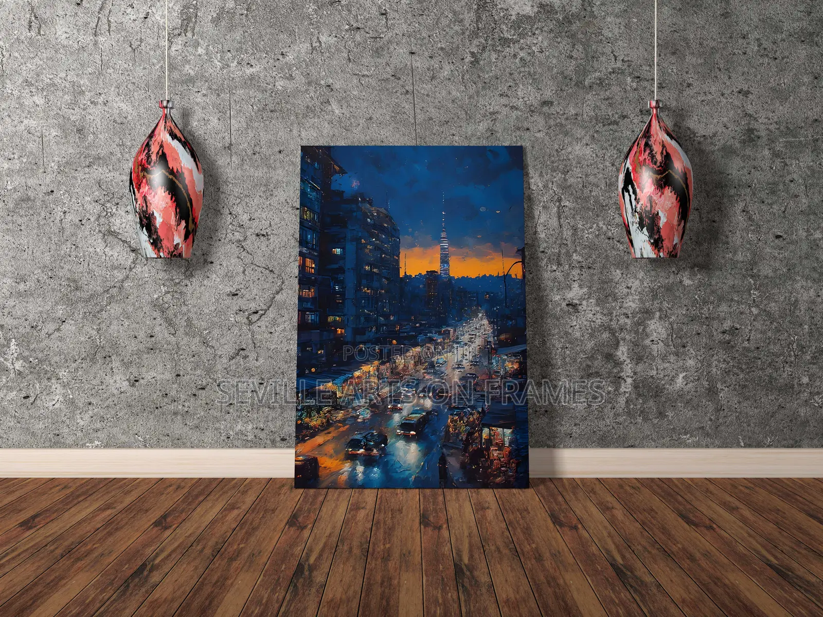 Canvas Arts on Frames_ Nairobi Streets