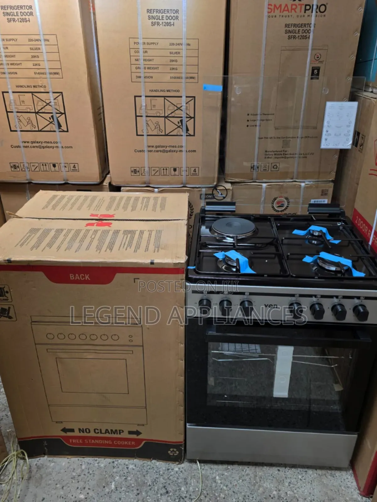Von Cooker 60 by 55 3 Burners+1 Hotplate Cooker