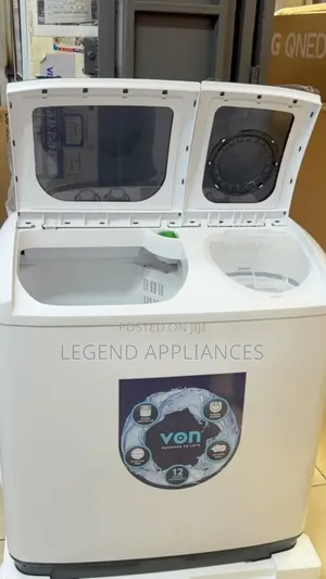 VON VWM-13TALK Twin Tub Washing Machine 13KG