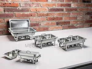 Kitchen Ready Setup 11L Stainless Steel Triple Chafing Dish