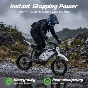 **Electric Kids Dirt Bike Motor Bike Motorcycle – Black White **