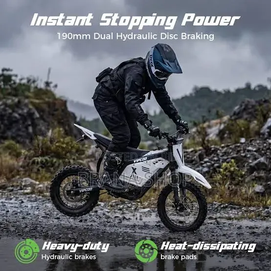 **Electric Kids Dirt Bike Motor Bike Motorcycle – Black White **