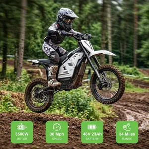 500W Kids Electric Dirt Motorcycle – 36V Lithium Black White 