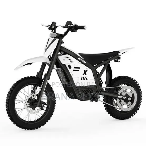 **Black White 36V Lithium Kids Dirt Bike – 500W Electric Motorcycle