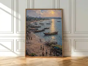 Canvas Arts on Frames_"Kisumu Lakeside"