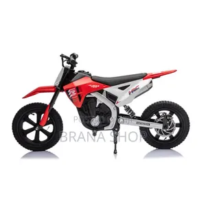 **Honda-Licensed CRF 450RX Style Kids' Electric Dirt Bike – Red *