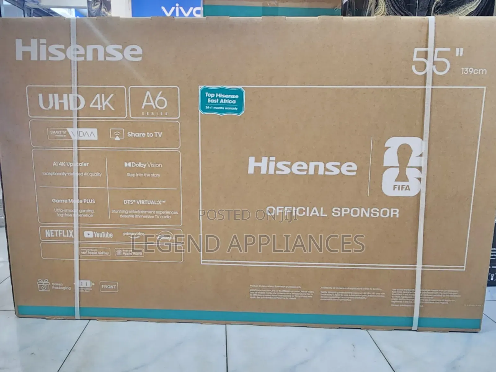 Hisense Smart A6 Series 55- Inch