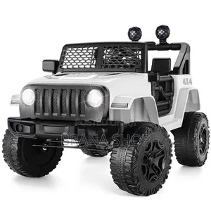 **24V Kids 2-Seater Ride-on Truck Car With Remote Control – White 