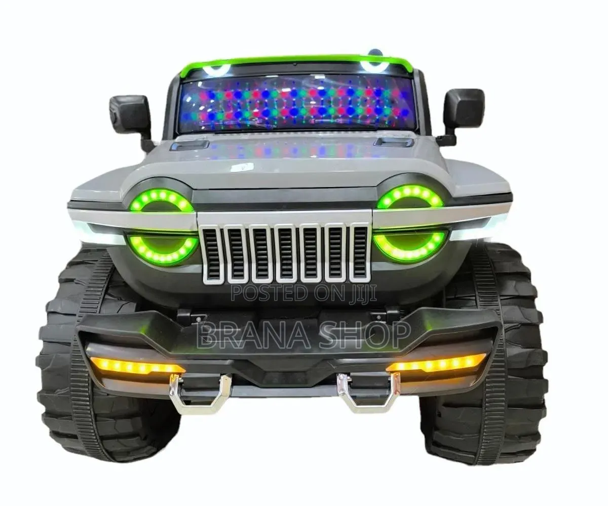 **Heavy-Duty WN-1166 Style 12V Kids Electric SUV Jeep – Grey **