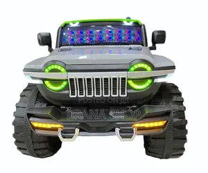 **Heavy-Duty WN-1166 Style 12V Kids Electric SUV Jeep – Grey **