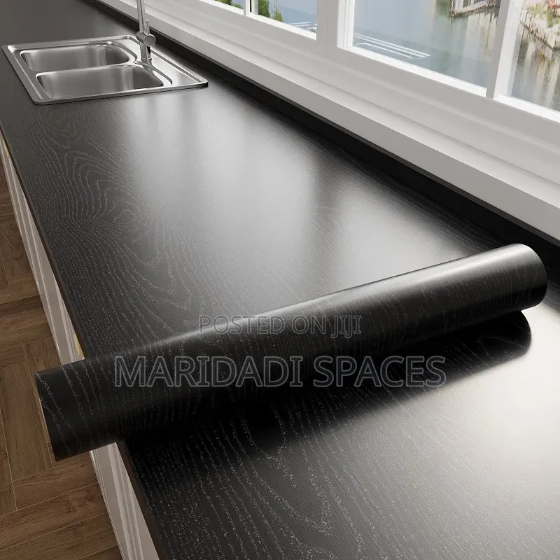 Transform Your Furniture With These Black and Cream Contact Papers