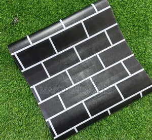 Brown and Grayish Brick Self Adhesive Wall Papers Available
