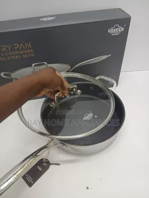 3.4litres Stainless Steel Non_stick Frying Pan 
26Cm