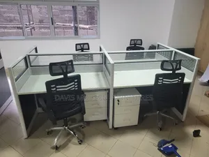 White Finish 4-Way Workstation