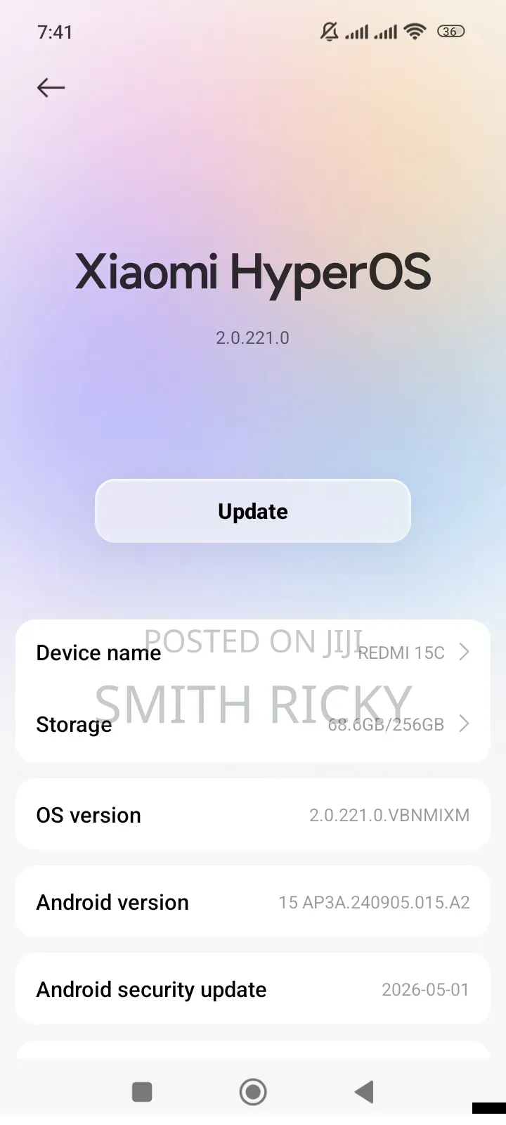 Xiaomi Redmi 15C 4G 256 GB Black