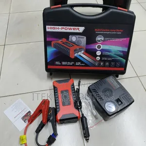 Professional Automotive Jump Starter With Compressor and LED Light