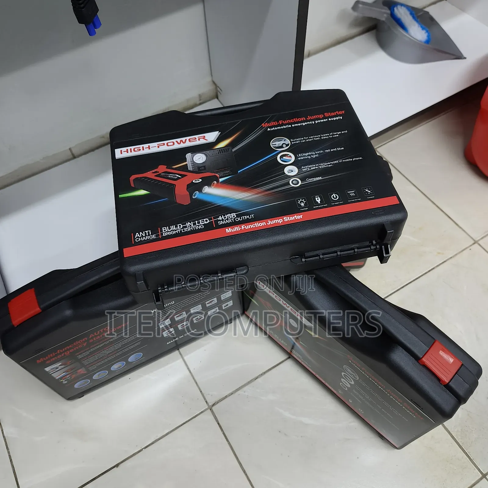All-in-One Automotive Emergency Starter and Air Compressor Kit