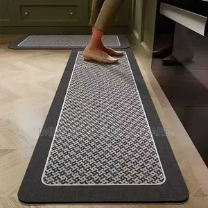 2pcs Rubber Bottom Anti-Slip Kitchen Mats