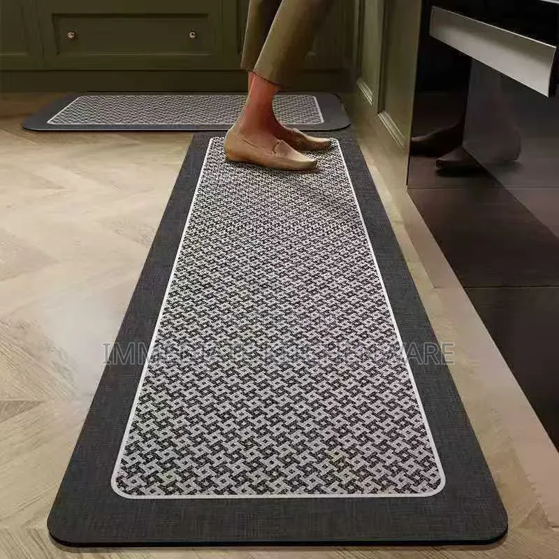 2pcs Rubber Bottom Anti-Slip Kitchen Mats