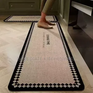 2pcs Rubber Bottom Anti-Slip Kitchen Mats